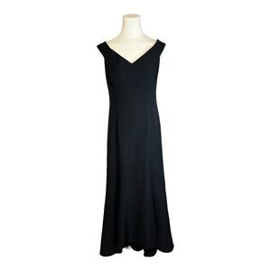 VINCE CAMUTO Black Maxi Sleeveless Dress size 6 Event Party Wedding LBD Cocktail